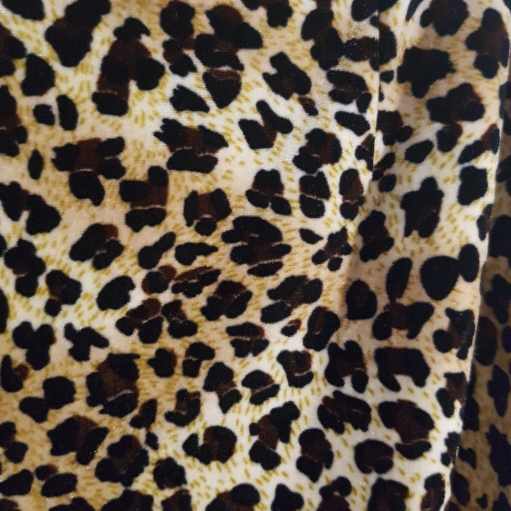 Womens faux animal print flared pants size 14 - Picture 4 of 4